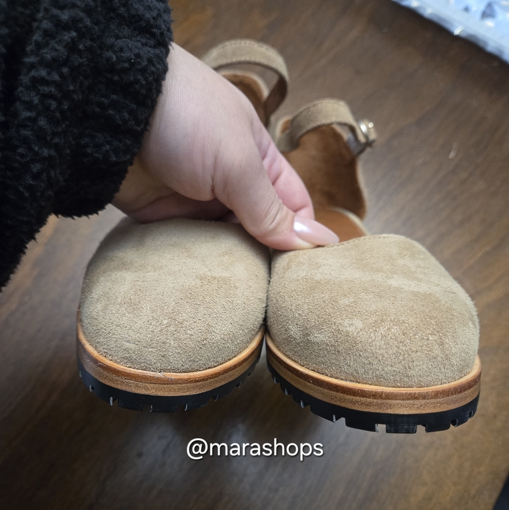 Portland Leather Patina Suede Mary Jane Heels - Picture 4 of 9